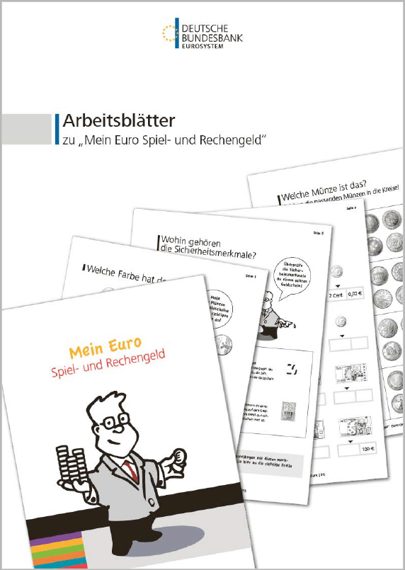 Cover der Publikation "Arbeitsblätter zu Mein Euro Spiel und Rechengeld"