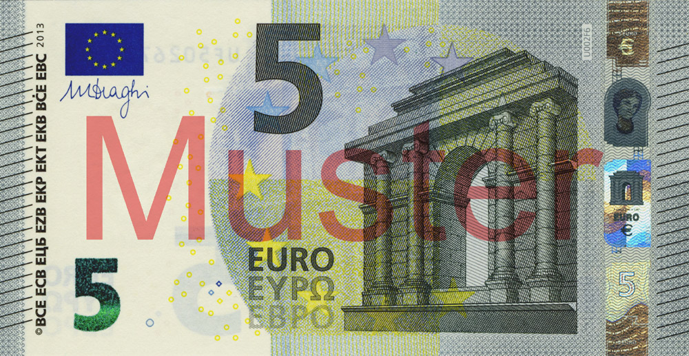 Der neue 5-Euro-Schein ist da
