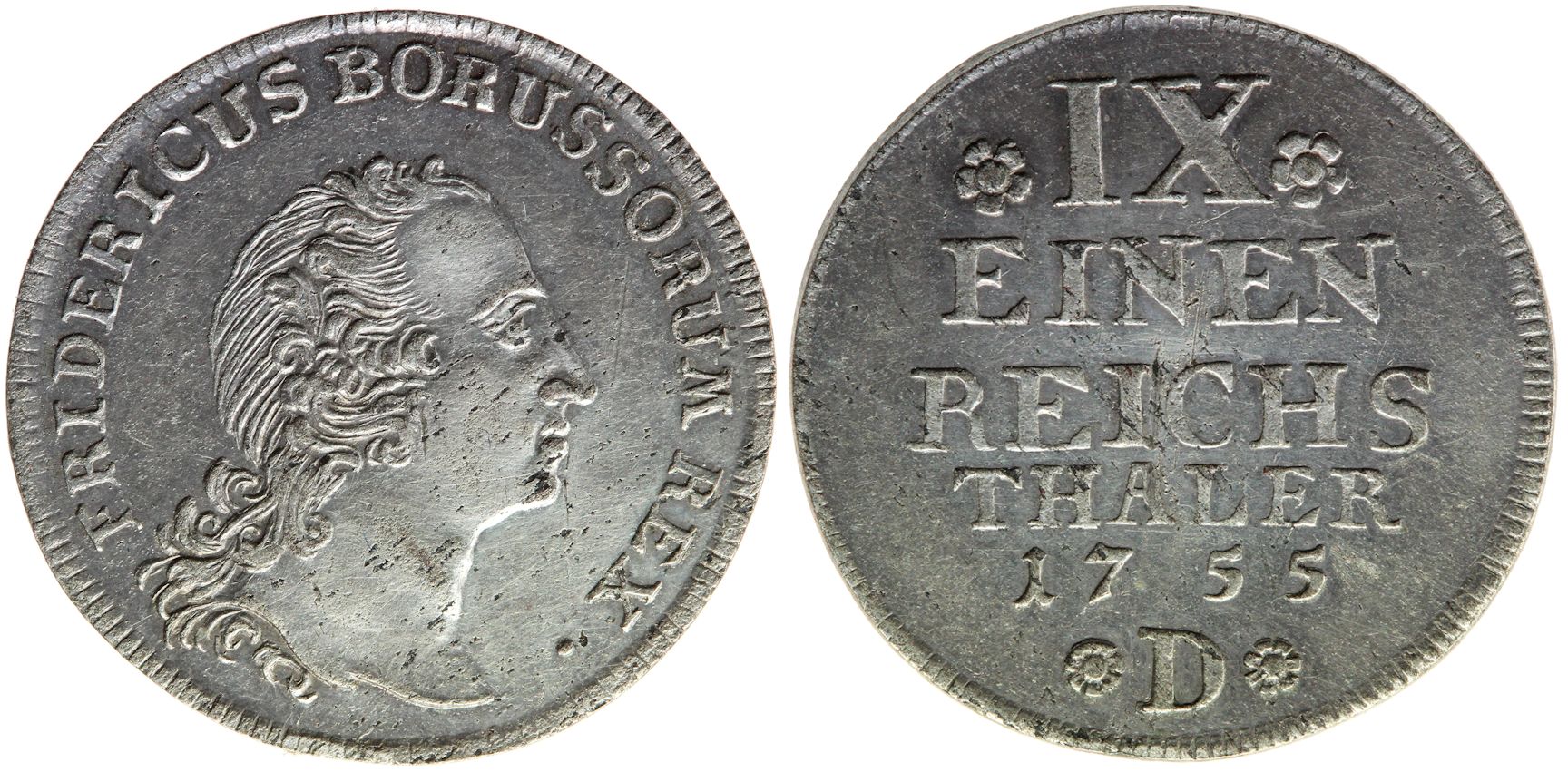 Prussia, Kingdom, 1/9 Thaler, 1755 ©Bundesbank