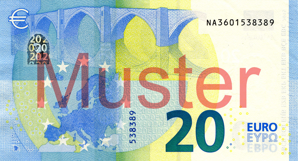 20 Euro banknote  Deutsche Bundesbank
