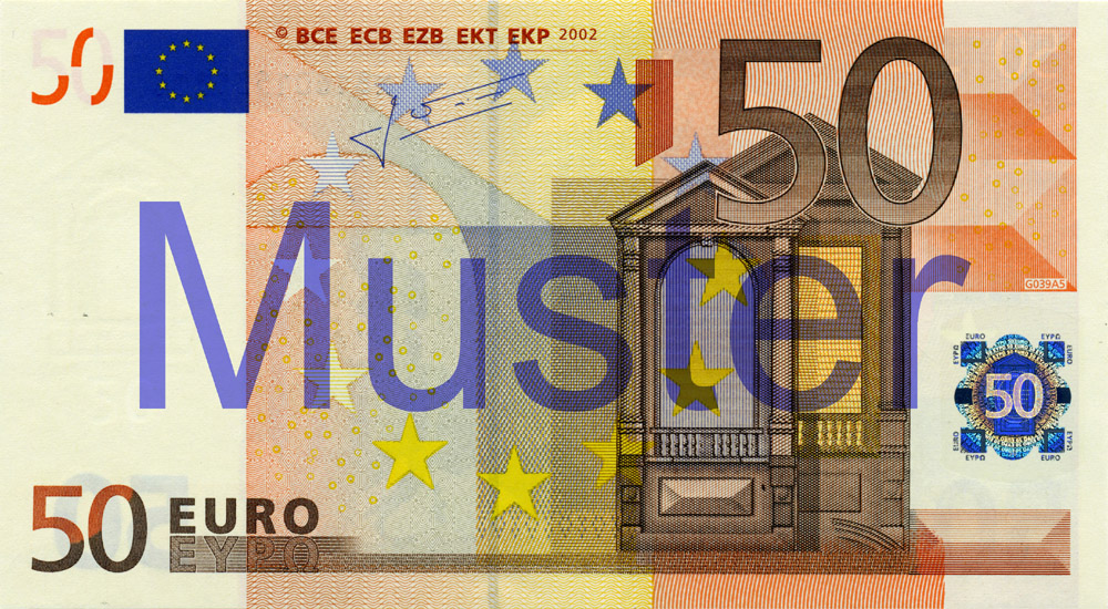 50 Euro Banknote Deutsche Bundesbank