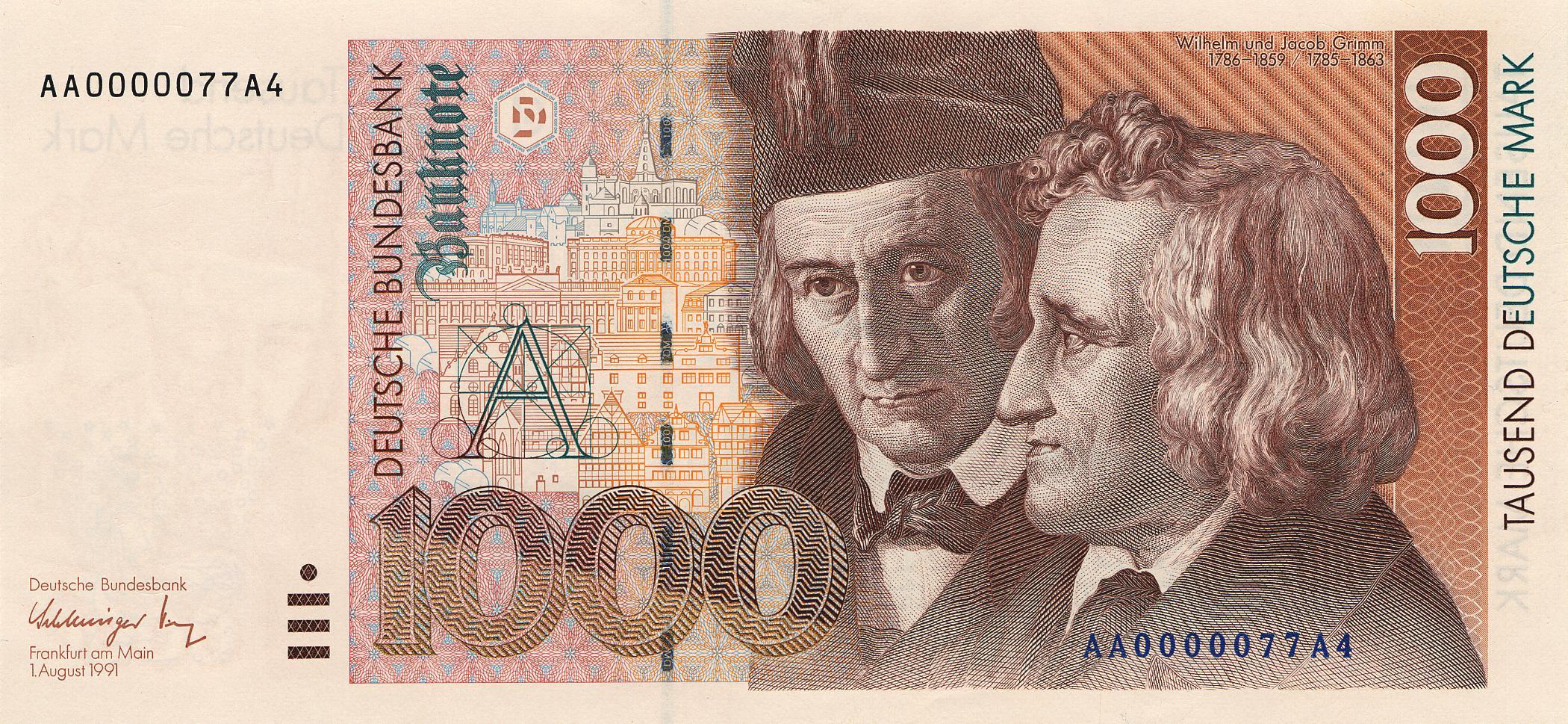 Dm Banknoten Deutsche Bundesbank