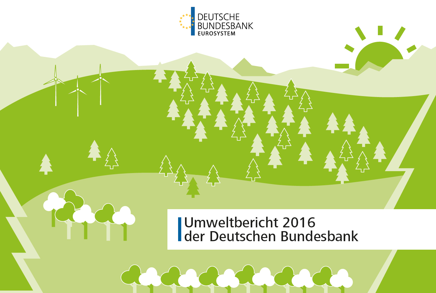 Cover: Umweltbericht 2016 der Deutschen Bundesbank